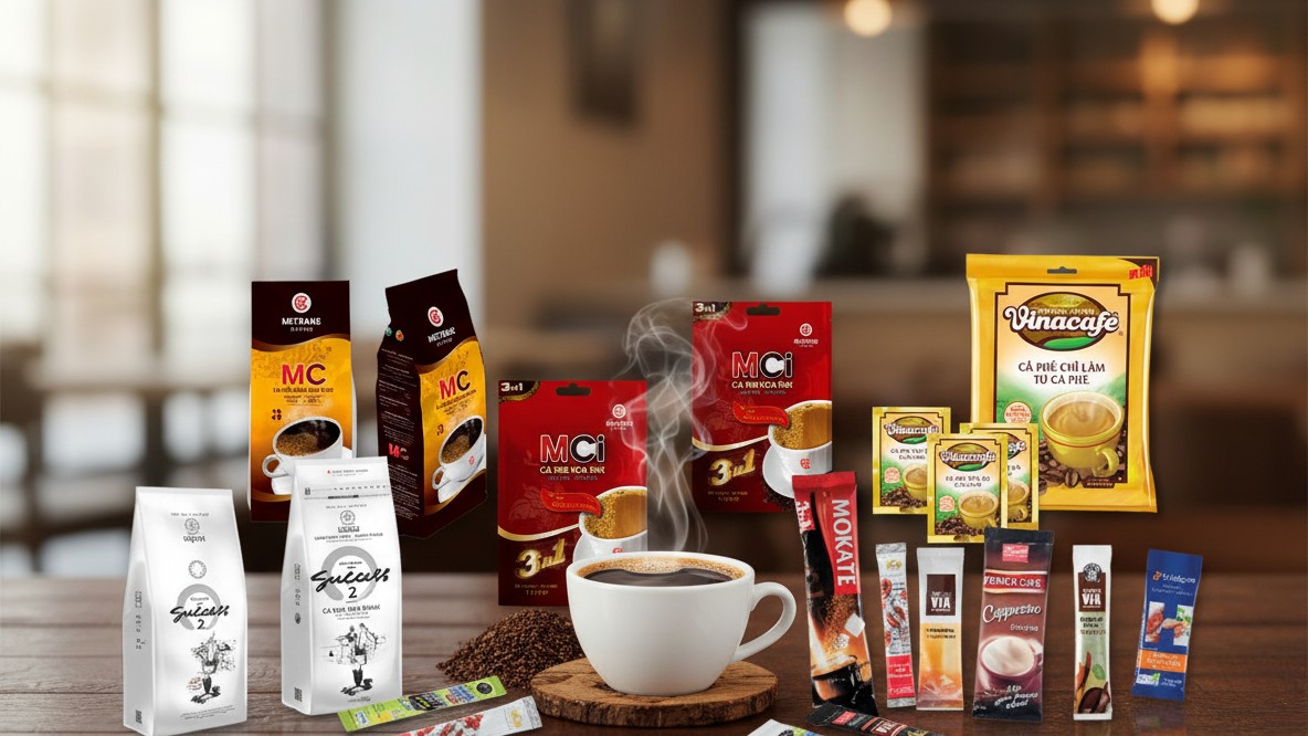 các mẫu túi cà phê hòa tan (giacongdonggoi.com)